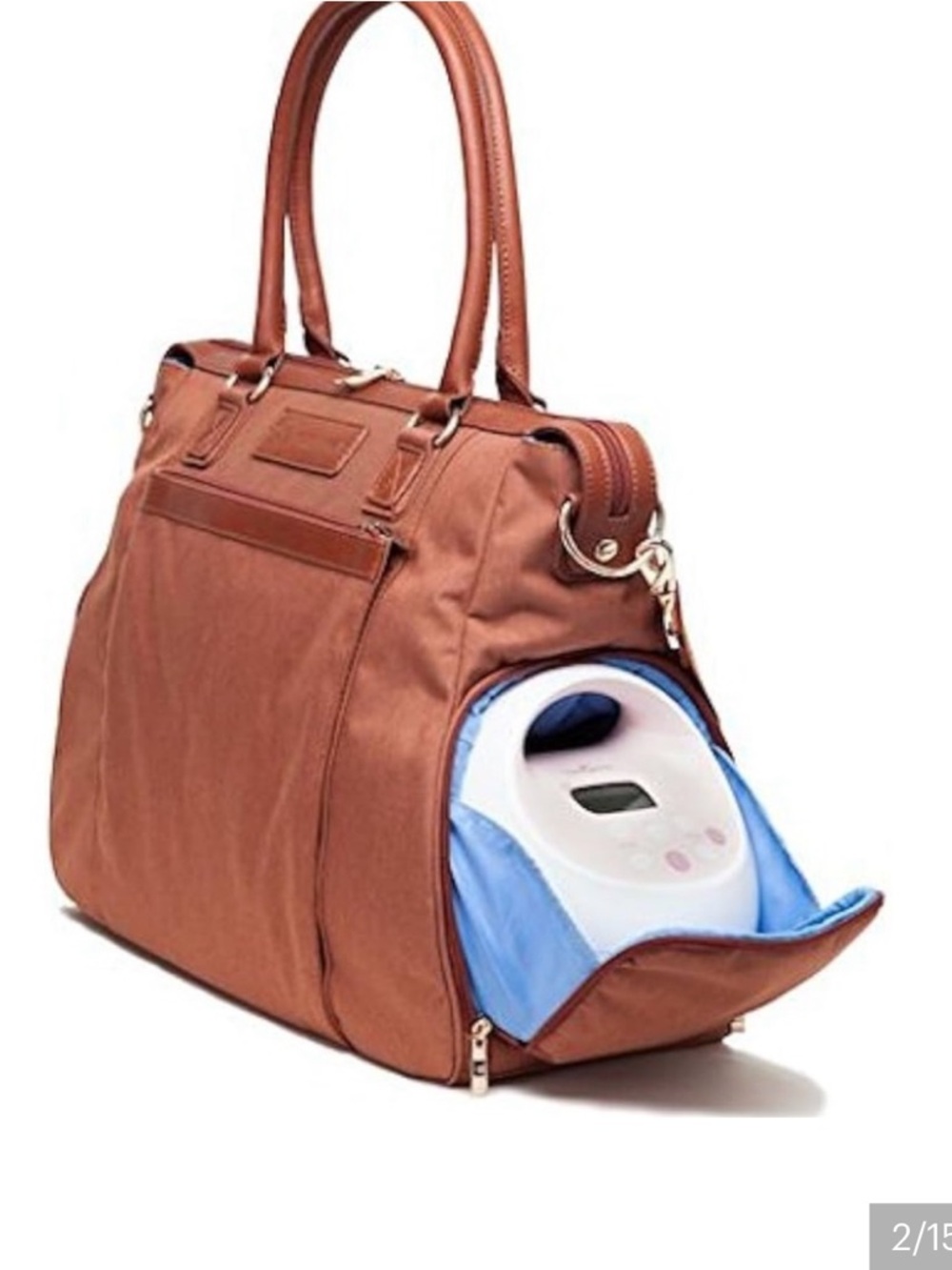 Sarah wells Claire breast pump bag carrier travel diaper bag baby nursing